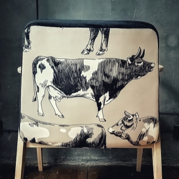 Krowy Welur drukowany