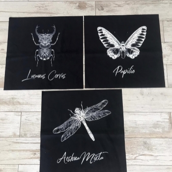 Motyl Black Panel poduszkowy